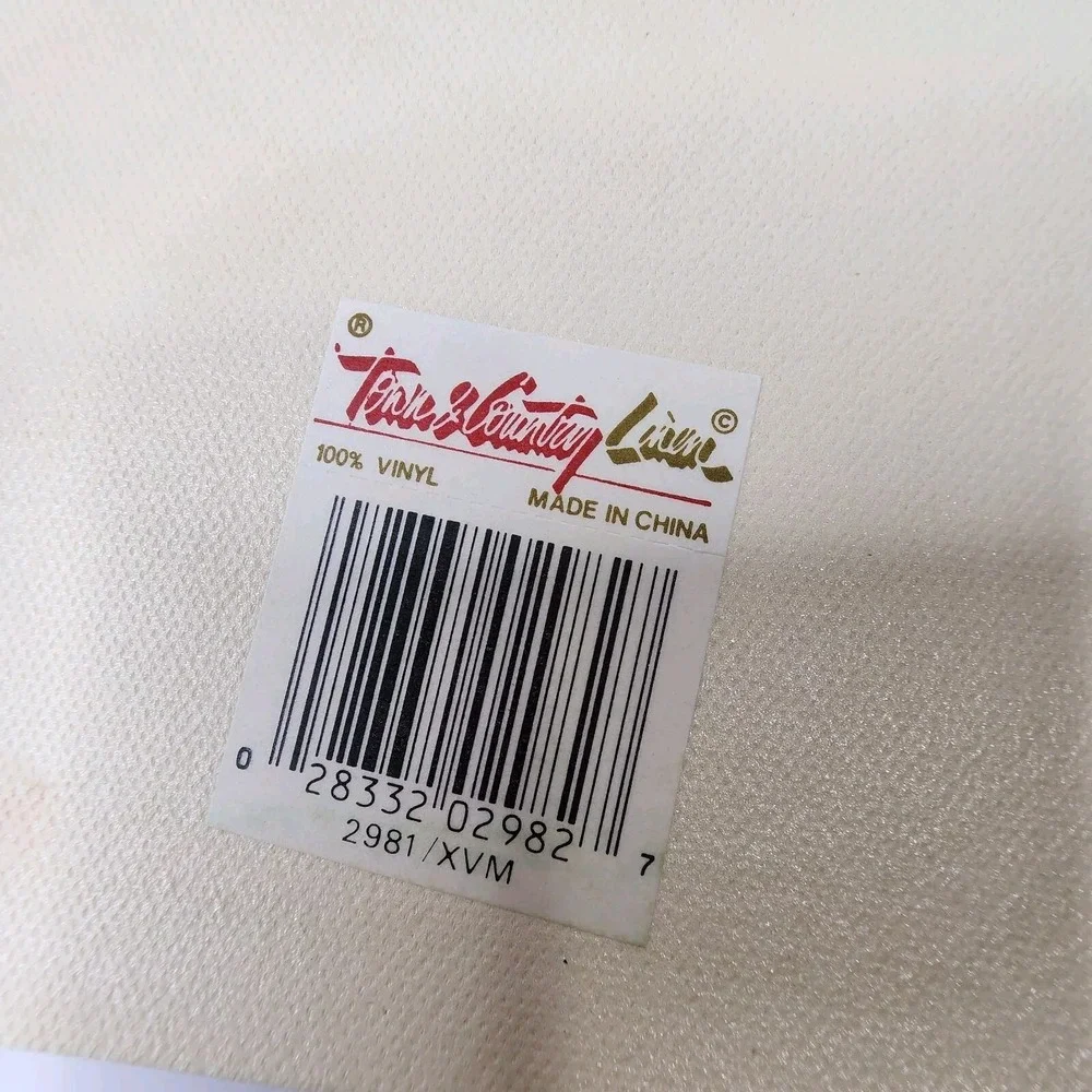 Town & Country Vinyl 1980s Christmas Table Placemats 6- 18